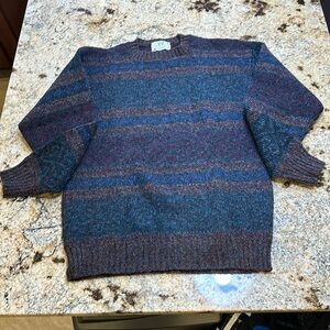 LORD JEFF 100% Shetland Wool Crew Neck Sweater